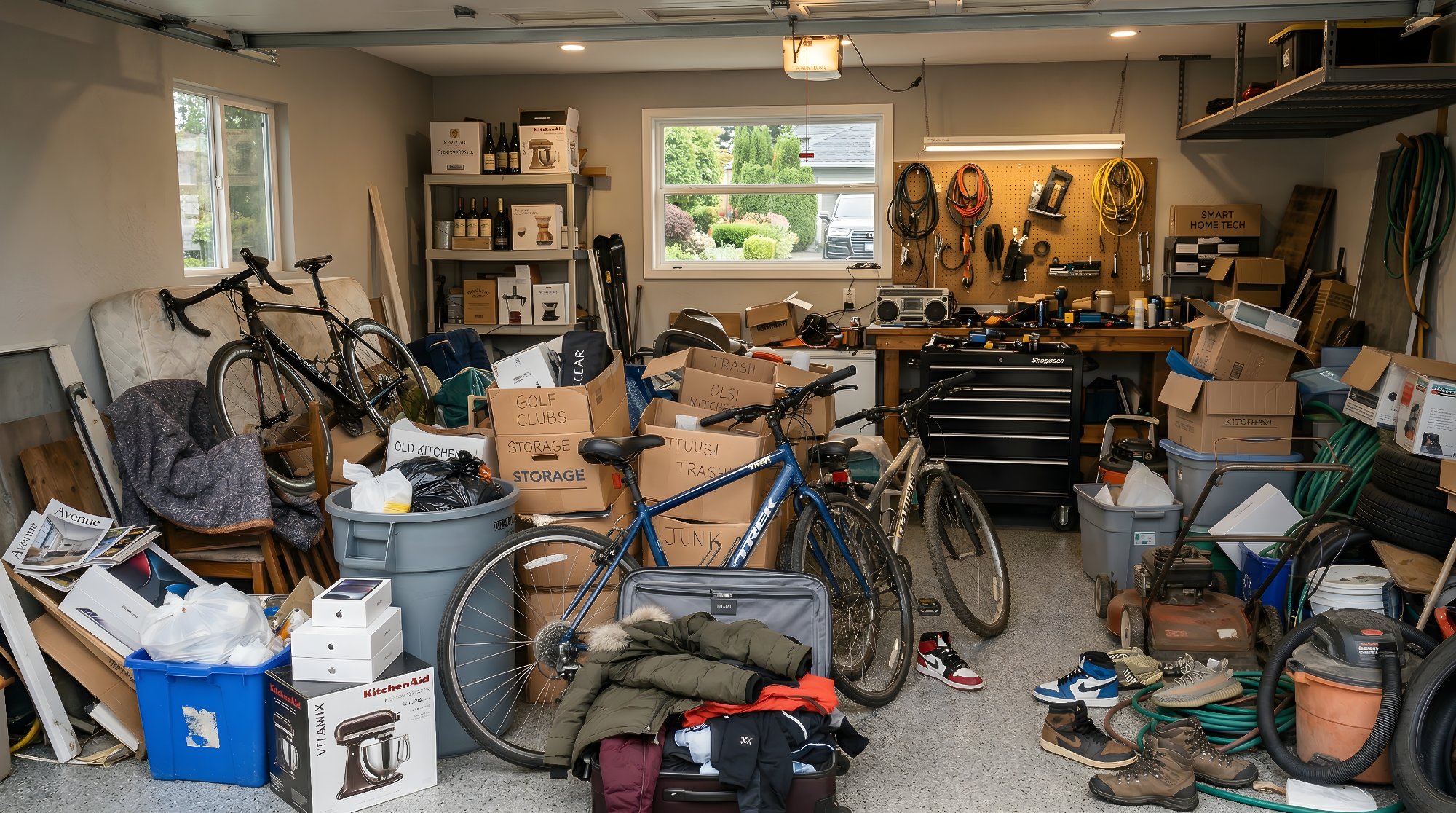 Garage before cleanout